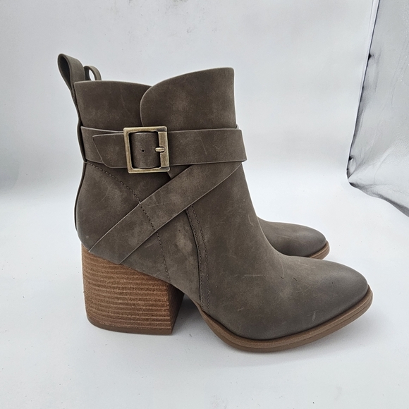 Kork-Ease Joelle Leather Bootie Taupe Women’s Size 9 - Picture 6 of 11